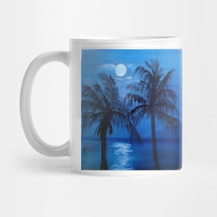 Moonlit Palm Trees Mug